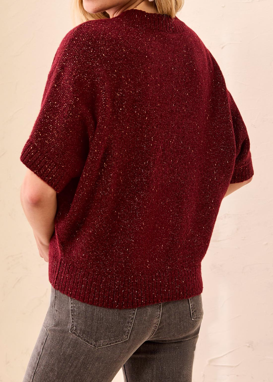 Briar | Haut manches courtes en lurex