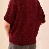 Briar | Haut manches courtes en lurex