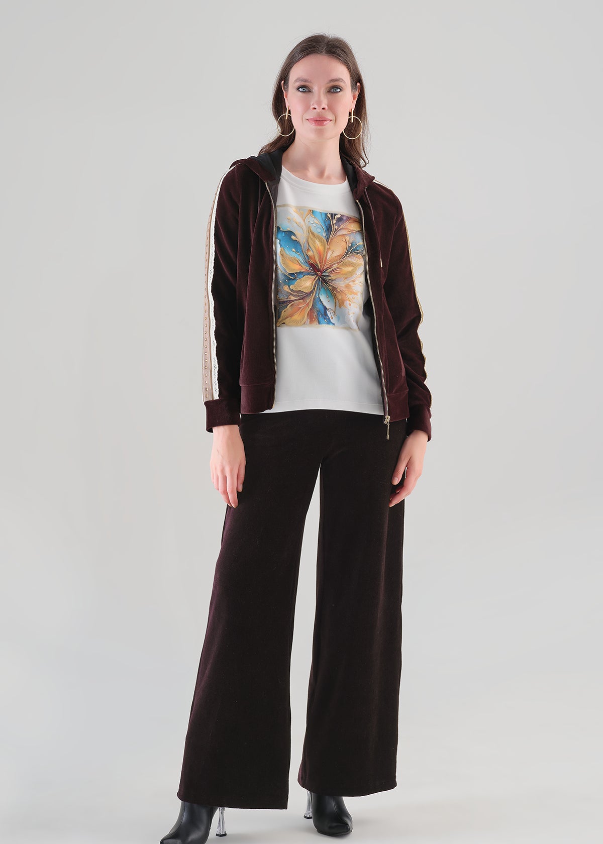 Astor | Veste à capuchon en velours côtelé
