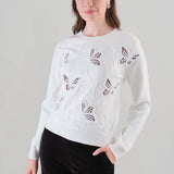 Bryce | Chandail avec motif papillons en relief
