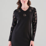 Juliet | Robe avec insertions et brillants