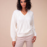 Paige | Pull avec motif losange