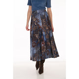 Alba | Jupe longue imprimée - Taille : 6 - Couleur : Bleu