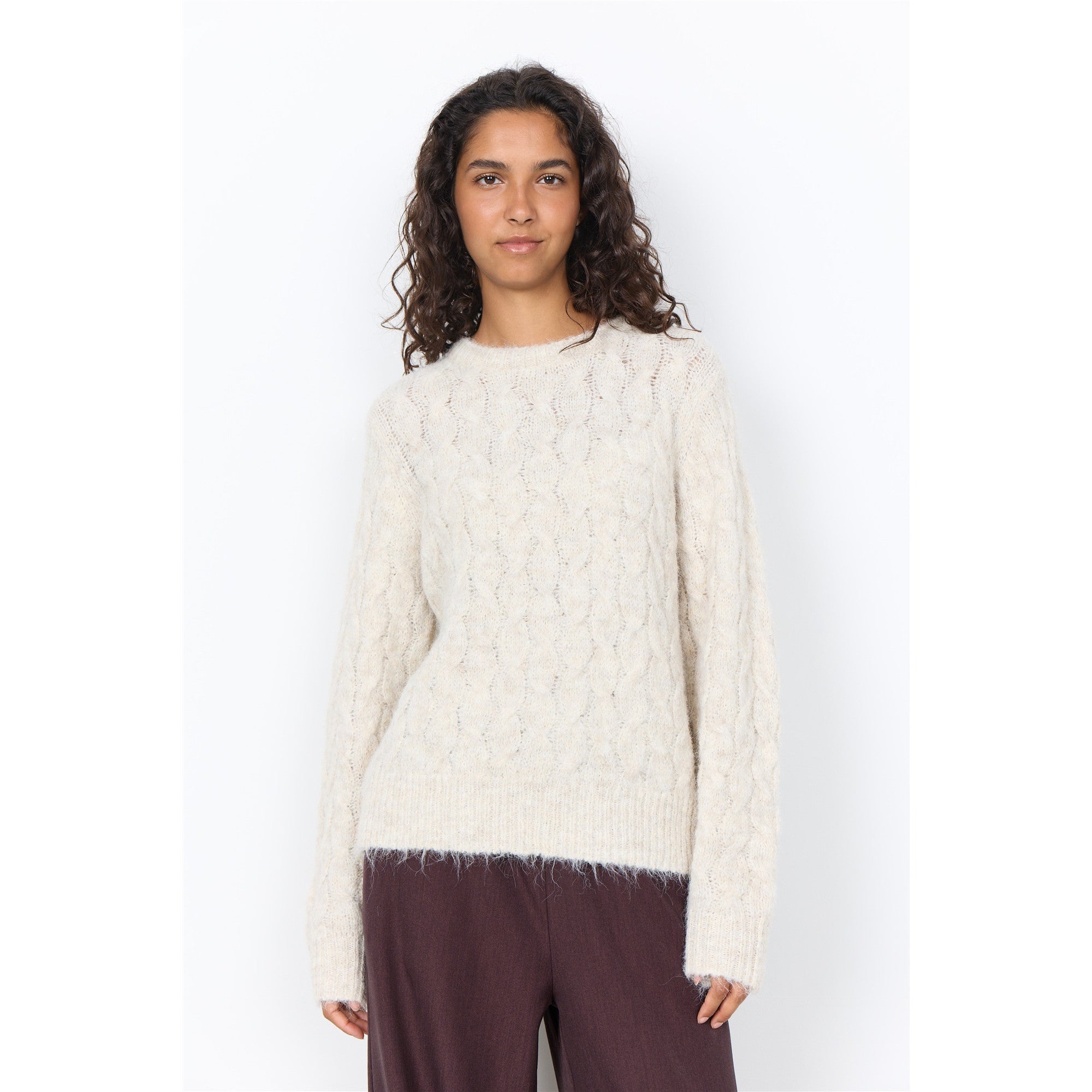 Alix | Pull maille texturé - Taille : XSMALL - Couleur : Sable