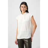 Alma | Blouse à col roulé - Taille : 6 - Couleur : Blanc Hiver