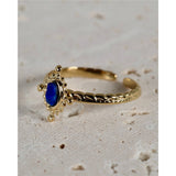 Bague LISBOA - Couleur : Bleu Lapis Lazuli