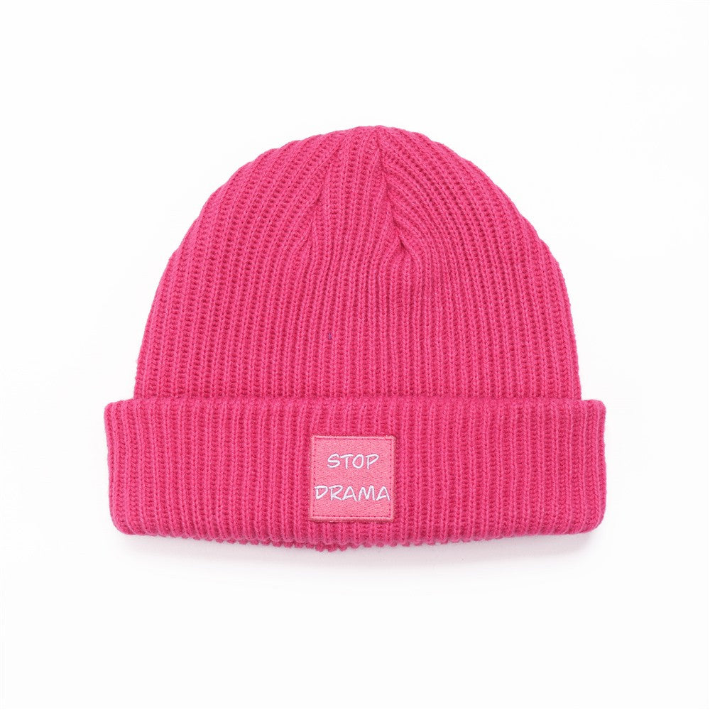 Beanie « STOP DRAMA » - Couleur : Rose