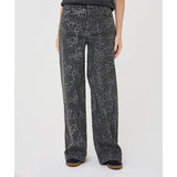 Blair | Jean motif léopard - Taille : 4 - Couleur : Charcoal