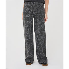 Blair | Jean motif léopard - Taille : 4 - Couleur : Charcoal