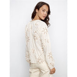 Blouse à broderies florales
