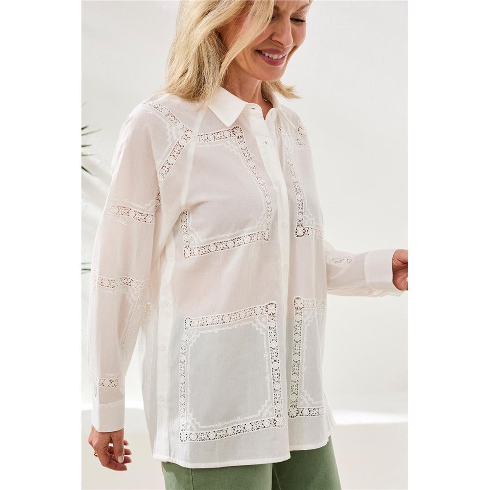 Blouse à manches ajustables