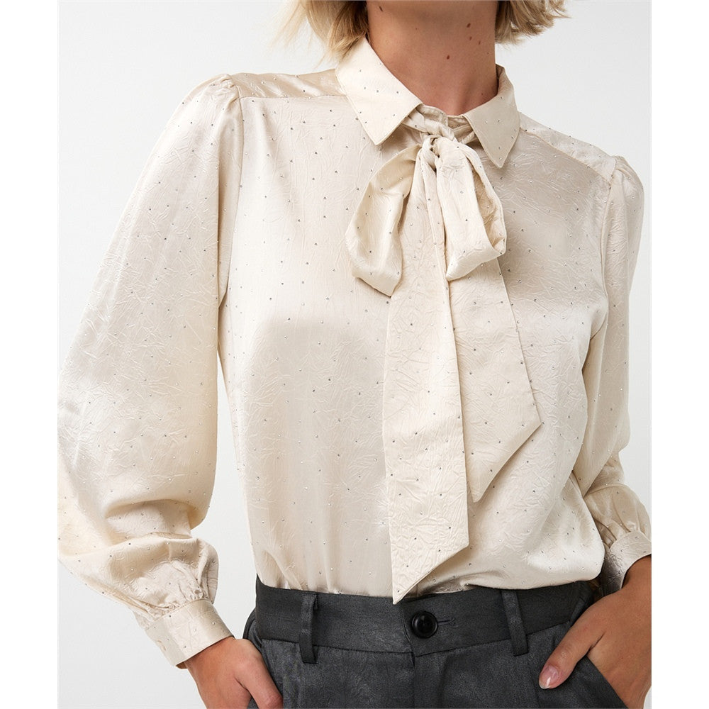 Blouse avec boucle et brillants