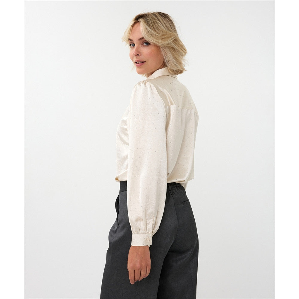 Blouse avec boucle et brillants