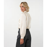Blouse avec boucle et brillants
