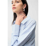 Blouse boxy en Tencel à rayures
