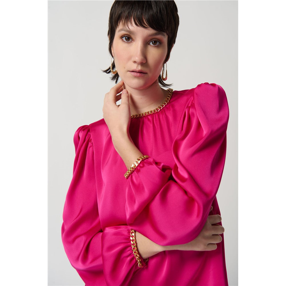 Blouse chaînettes dorées
