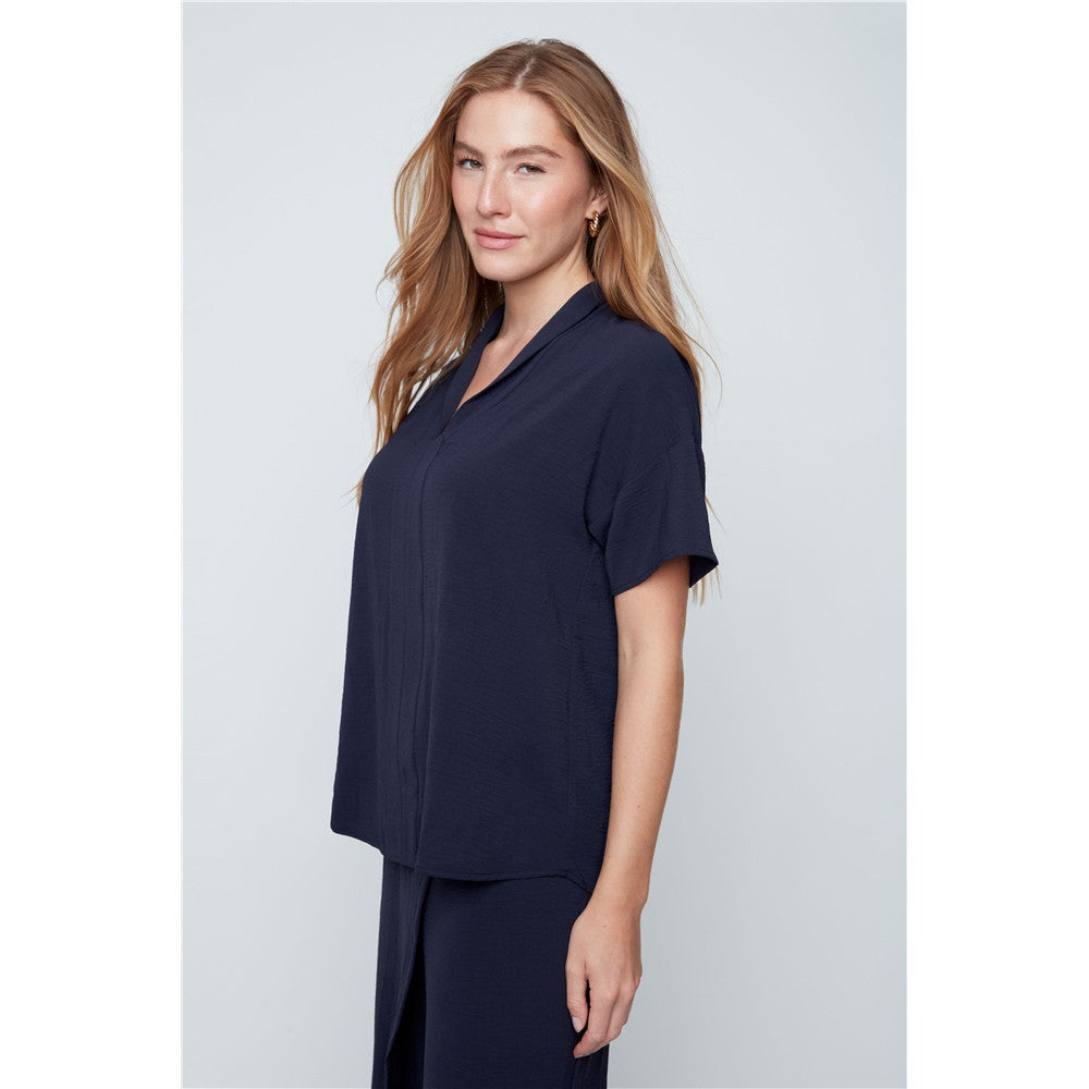 Blouse col en V