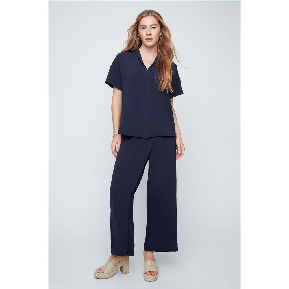 Blouse col en V