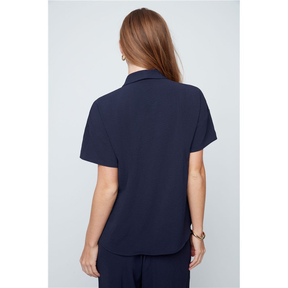 Blouse col en V