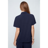Blouse col en V