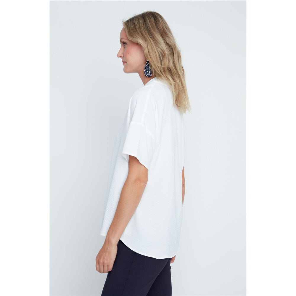 Blouse col en V