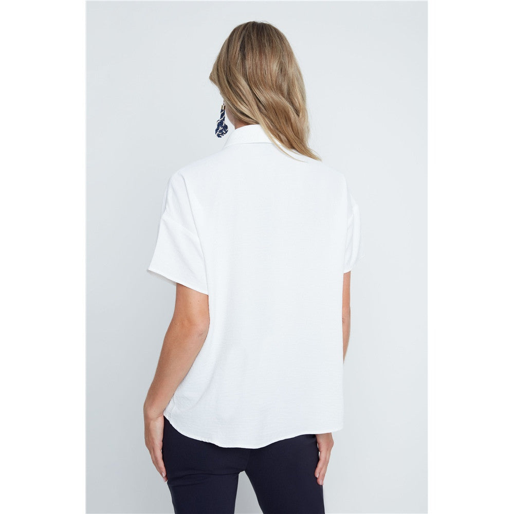 Blouse col en V