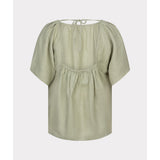 Blouse fluide à manches volantées