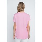 Blouse fluide col fendu