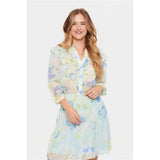 Blouse imprimée - Taille : XLARGE - Couleur : Bleu/Vert