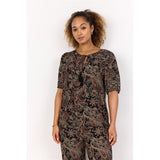 Blouse imprimée - Taille : XSMALL - Couleur : Mandarine/Multi