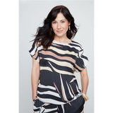 Blouse imprimée - Taille : SMALL - Couleur : Mocha