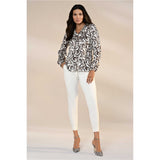 Blouse imprimée - Taille : 40 - Couleur : Multi/Taupe pâle