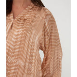 Blouse imprimée à col V