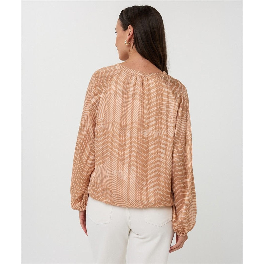 Blouse imprimée à col V