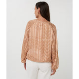 Blouse imprimée à col V