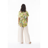 Blouse imprimée à encolure en V