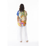 Blouse imprimée artistique
