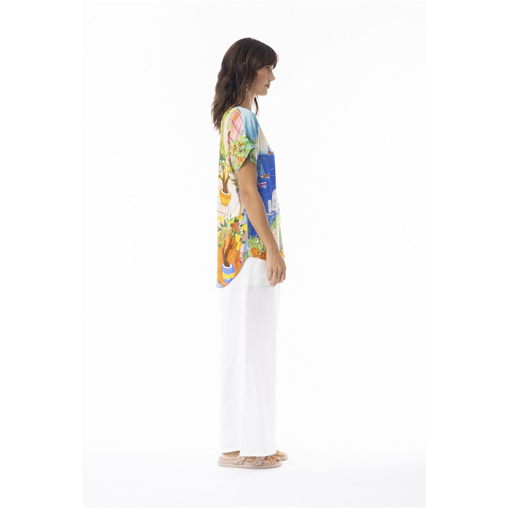 Blouse imprimée artistique