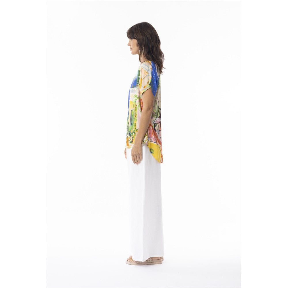 Blouse imprimée artistique