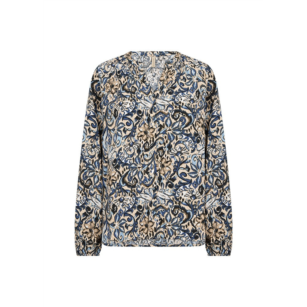 Blouse imprimée col V