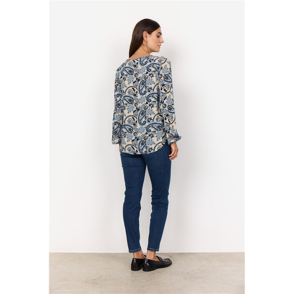 Blouse imprimée col V