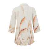 Blouse imprimée manches 3/4