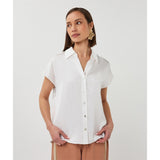 Blouse manches courtes - Taille : 14 - Couleur : Blanc cassé