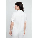 Blouse manches courtes avec détail ajouré