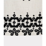 Blouse sans manches broderie contrastante