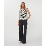 Blouse sans manches imprimée