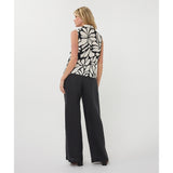 Blouse sans manches imprimée