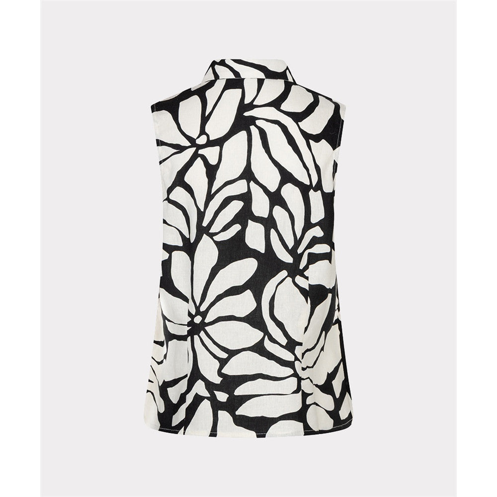 Blouse sans manches imprimée