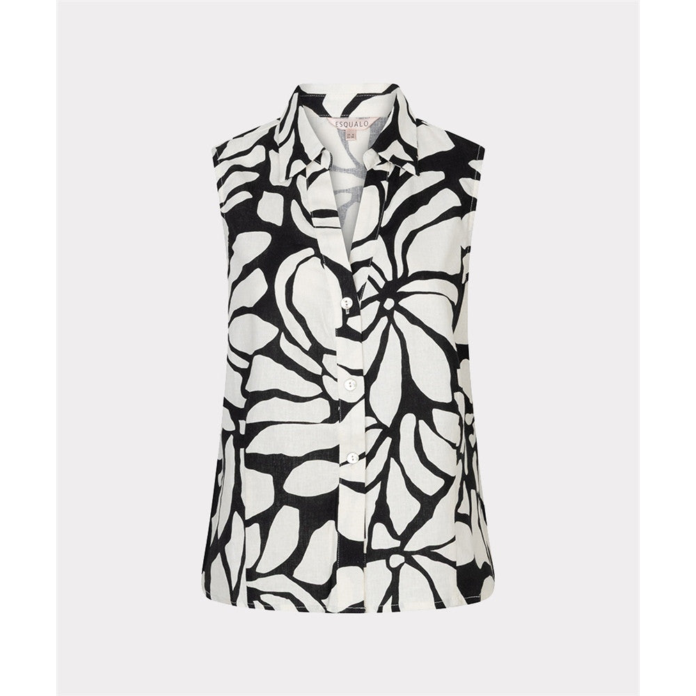 Blouse sans manches imprimée