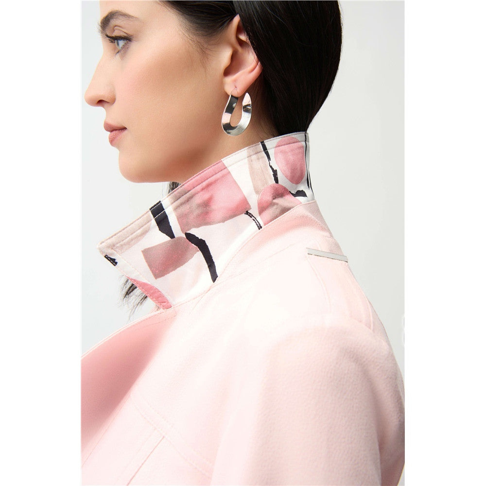 Blouson ajusté en faux suède métallisé avec boucles décoratives